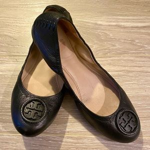 Tory Burch Black Flats